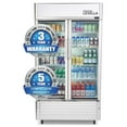 Premium Levella 16 Cubic Foot Commercial Display Refrigerator 2Glass