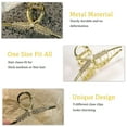 thumbnail image 5 of Pinzas para el cabello con garra de flor de metal lindas y grandes, accesorios para el cabello de moda de sujeción fuerte para mujeres y niñas Estilo: estilo 4;, 5 of 5