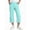 Mint Green#01, variant on AHTJRT Capris for Women Crossover Wide Leg Trousers with Pockets Loose Fit Stretchy Summer Workout Lounge Yoga Pants Gray#01 XXXL