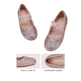 thumbnail image 4 of Dream Pairs Girls Flat Shoes Kids Toddler Shoes Princess Dress Wedding Shoes ANGIE-2 PINK Size 3, 4 of 5
