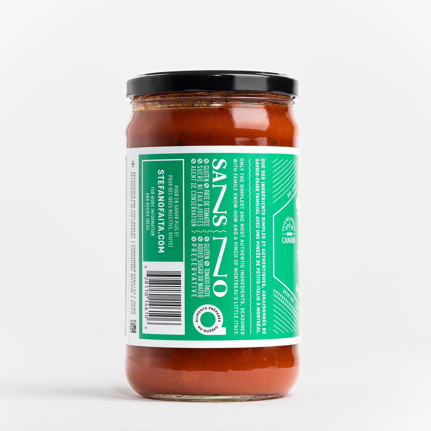 Stefano Faita Tomato Basil Pasta Sauce, 648 mL