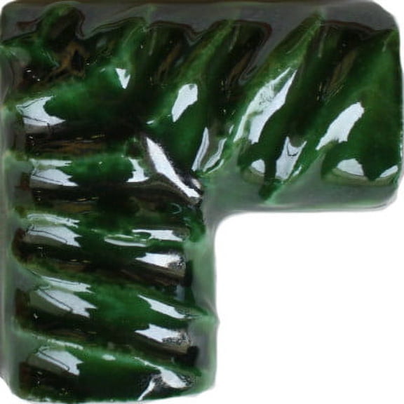 Green Talavera Clay Rope Corner, Set of 5 pcs