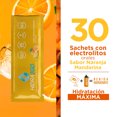 thumbnail image 2 of Pack de 30 Unidades - 6gr por Unidad - Electrolitos en Polvo Soluble 600ml | Sabor Naranja Mandarina | Sin Calorias, Sin Azucar, Libre de Gluten y Vegano | 6 gr de Polvo en Sobres | HIDRA2GO, 2 of 8
