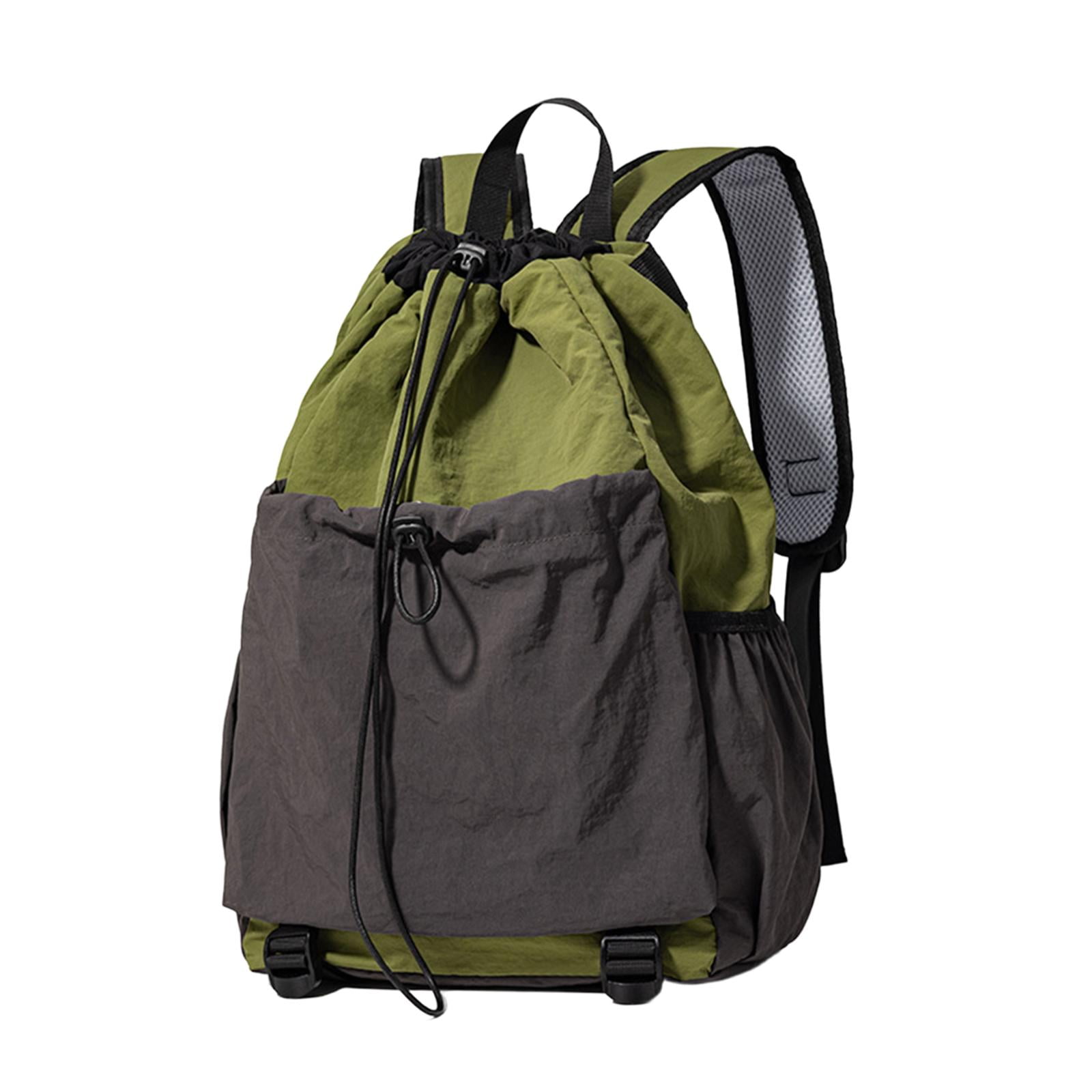 GARENDE Drawstring Backpack Badminton Backpack Daypack Professional Tennis Racket Bag Racquet Carrying Bag for Pickleball Gym Fitness Green