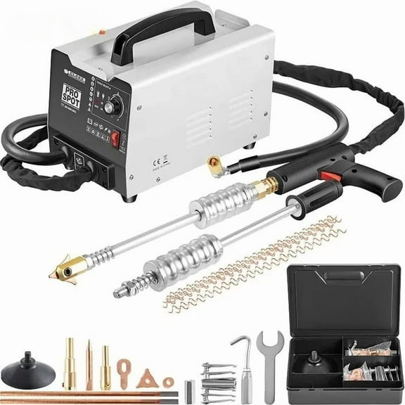 SIHAO Dent Repair Kit, 1.8KW 110V Spot Welding Machine Dent Puller Machine, Professional Dent Removal Kit for Auto Body Dent Repair(PRO3500)