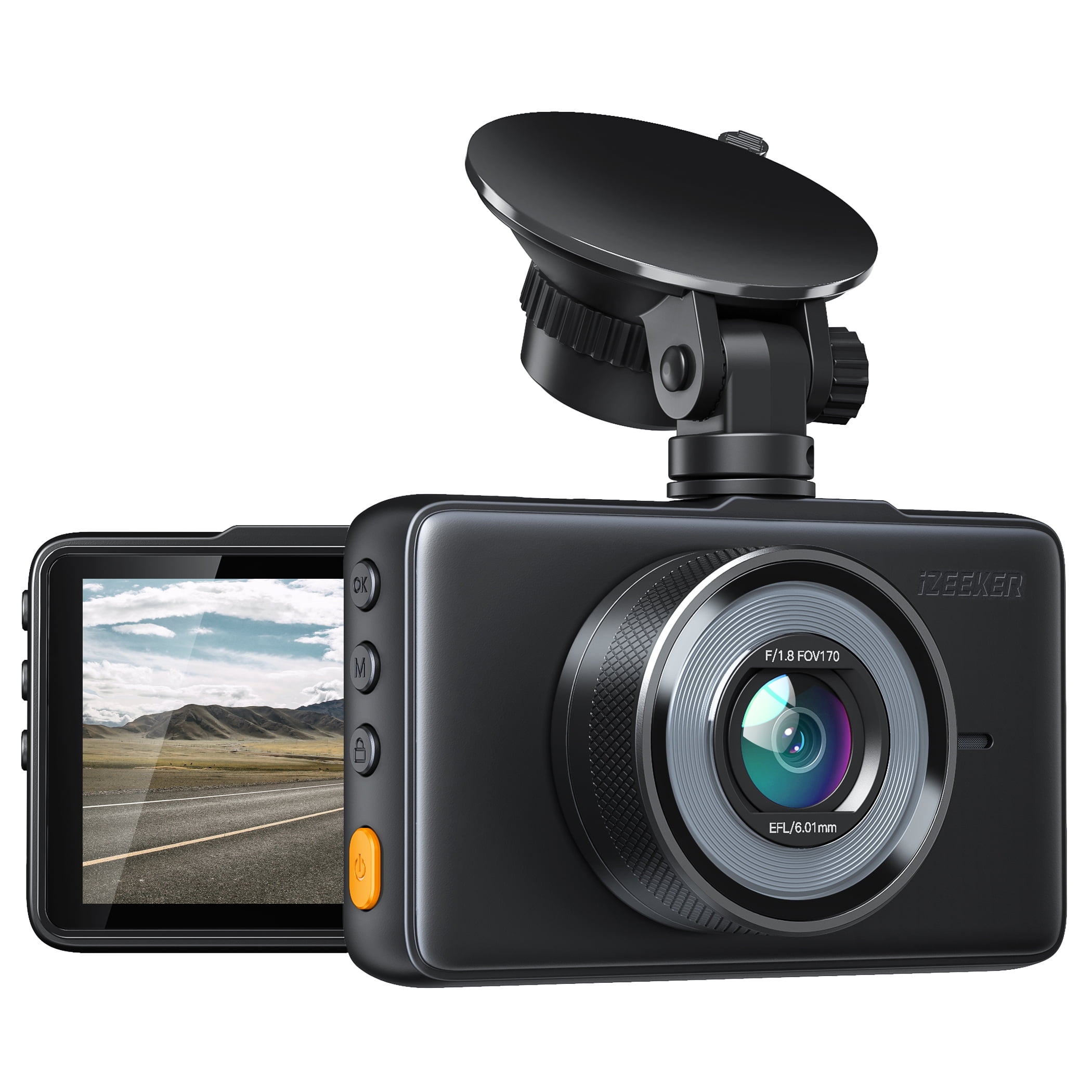 iZEEKER Dash Cam GD100 1080P Car Dash Camera, 3" LCD Screen 170° Wide