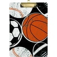 thumbnail image 1 of FMSHPON Sports Balls Clipboard Hardboard Wood Nursing Clip Board and Pull for Standard A4 Letter 13x9 inches, 1 of 7