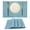Blue, variant on Xmushyra Placemats Set of 4 for Dining Table, Gray Stripe Woven Vinyl Place Mats, Washable Heat Resistant Non-Slip Table Mats for Kitchen Indoor Outdoor
