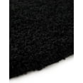 thumbnail image 4 of Unique Loom Solid Shag Collection Area Rug (8' x 10' Oval Jet Black), 4 of 7
