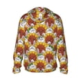 thumbnail image 3 of Balery Cartoon Sunflowers Men's Women's UPF 50+ Sun Protection Lightweight Hoodie Performance Long Sleeve Shirt for Fishing Running-3X-Large, 3 of 9