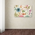 thumbnail image 3 of Trademark Fine Art "Rainbow Seeds Flowers I on Wood Cream" Canvas Art by Lisa Audit, 3 of 3