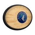 thumbnail image 2 of Minnesota Timberwolves 18'' x 14'' Slimline Illuminated Striped Oval Wall Sign, 2 of 5