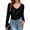 Black, variant on SwiftWear Women's Long Sleeve Floral Lace Sheer Mesh Slim Fit V-Neck Blouse Elegant Layering Piece Undershirt​ Going Out Tops, Black