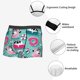 thumbnail image 3 of Balery Dogs With Swimming Calzoncillos bóxer para hombre, ropa interior de algodón suave y transpirable con cinturilla de nailon-Large, 3 of 5