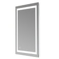 thumbnail image 5 of Veryke 28" * 20" Square Built-in Light Strip Touch LED Mirror for Bathroom Bedroom - Silver, 5 of 5