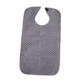 thumbnail image 2 of Esquirla Adult Bib for Eating Large Waterproof Clothing Protector for Senior Citizens gray, 2 of 8