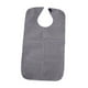 thumbnail image 2 of Babero portátil para adultos, lavable, impermeable, protector de ropa, tamaño grande, ajustable gris, 2 of 9