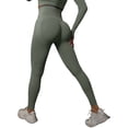 thumbnail image 3 of Gyexs Scrunch Butt Leggings for Women Seamless High Waisted Workout Yoga Pants Activewear Leggings (Grey, Size M), 3 of 8