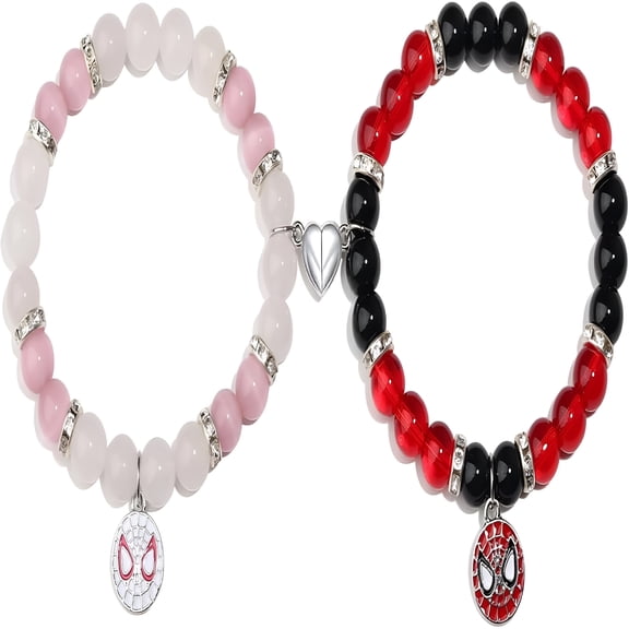 DESIGNICE Spider Friendship Bracelets Matching Bracelets for Couples Bead Bracelets for Women Best Friends Bff Jewelry