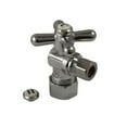 thumbnail image 1 of Kingston Brass CC53301X Vintage Classic 5/8-Inch X 3/8-Inch OD Compression Angle Stop with Cross Handle, 2-1/8-Inch, Polished Chrome, 1 of 1