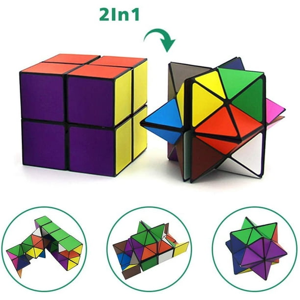 Cube Star Cube Magic Cube Set(2 PCS), Transforming Cubes Magic