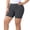 Dark Gray, variant on Women's Plus Size Yoga Shorts Elastic Waist Ribbed Tight Short Trousers Workout Fitness Sport Shorts,White,5XL