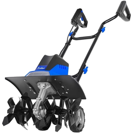 16 in Tiller Cultivator 120V 13.5 Amp 6 Steel Tines Tillers for Gardening Foldable Electric Garden Rototiller with Adjustable Wheels
