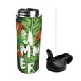 thumbnail image 2 of Susaid Palm Leaves And Tropical Flowers Print 18oz Sports Insulated Kettle Stainless Steel Water Bottle For Running, Hiking, Cycling, Climbing, 2 of 8