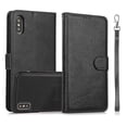 thumbnail image 2 of Funda tipo cartera de PU con tapa para iPhone X/XS, estilo empresarial, con cordón, ranuras para tarjetas, función atril, compatible con carga magnética, a prueba de caídas, protección total., 2 of 5