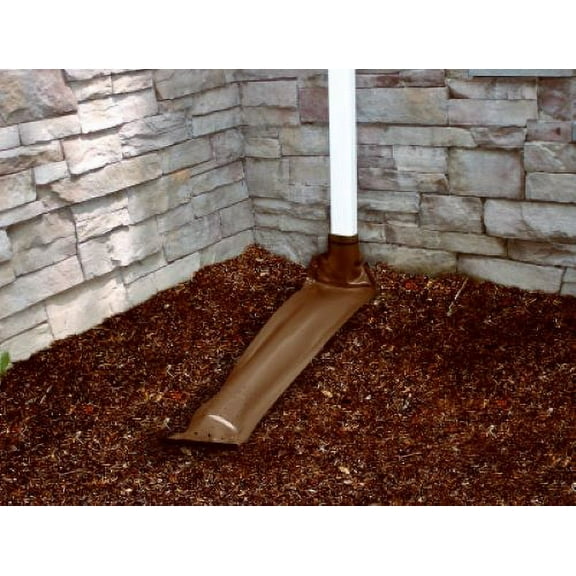 Thermwell DE46BR 46" Brown Roll Out / Roll Up Automatic Downspout Extenders - Quantity of 3