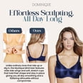thumbnail image 6 of Dominique Mystique Minimizer Bra #7000 – Seamless Full Figure Underwire Lingerie for Women, Smooths & Shapes, 6 of 6