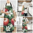 thumbnail image 2 of Yayeee Chief Kitchen Apron with Pockets for Cooking Water Resistant Unisex Adjustable Neck Strap, Red Apple Pattern, 2 of 7