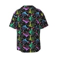 thumbnail image 6 of Lsque Snails 1 print Men's Cuban Collar Short Sleeve Shirt Summer Beachwear Casual Button Down Fashionable Vacation Leisure Shirt-3X-Large, 6 of 7