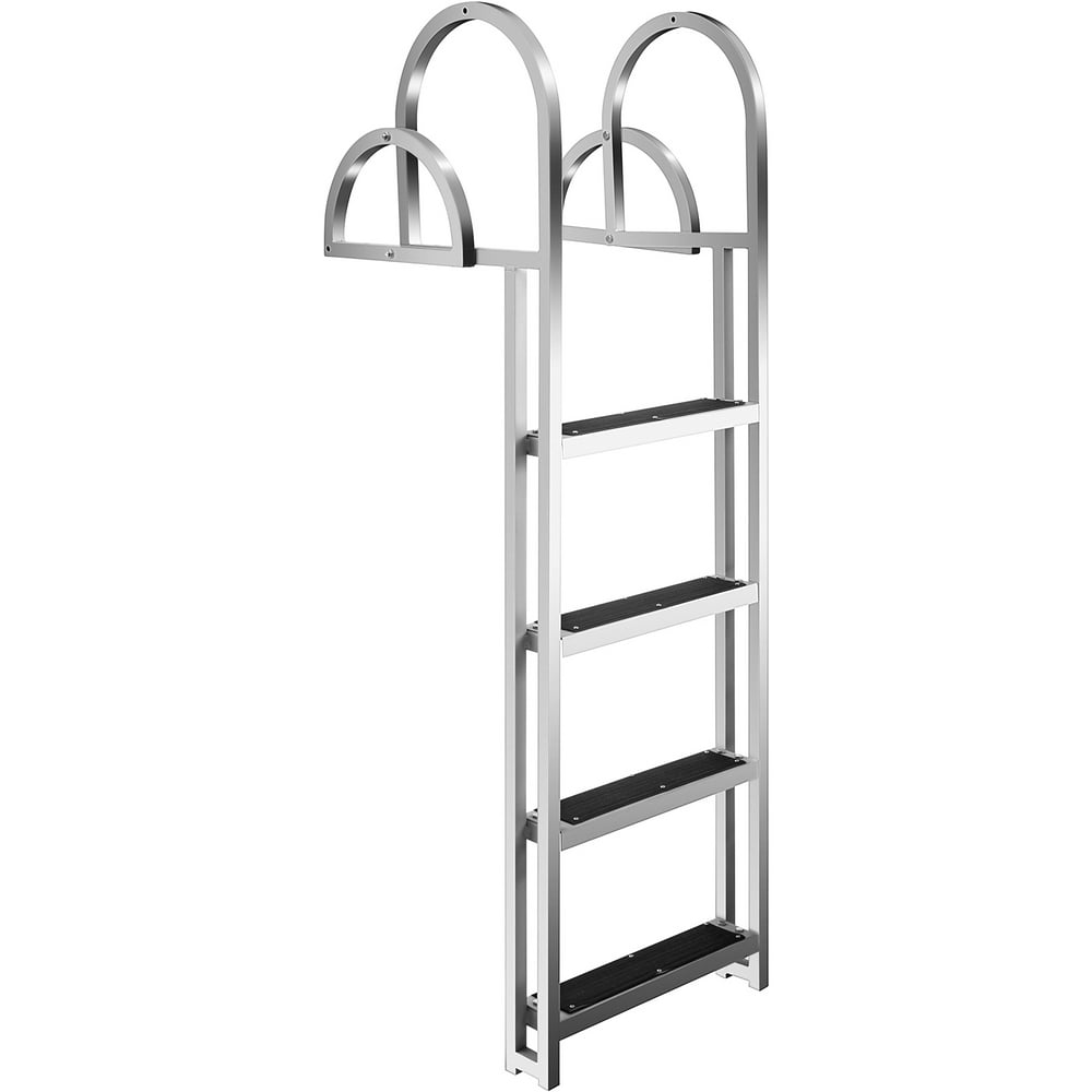 VEVOR Aluminum Dock Ladder 4Step, Boat Ladder 330lbs Weight Capacity