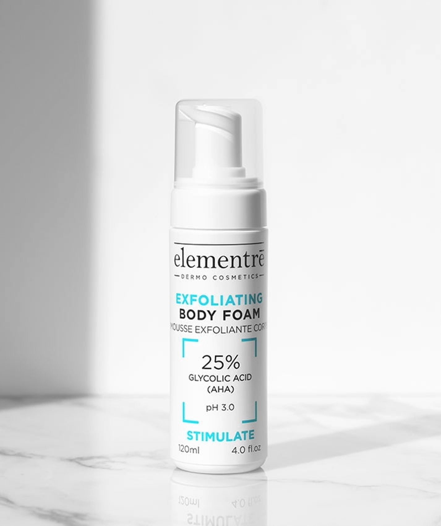 Elementre 25% Glycolic Acid Exfoliating Body Foam