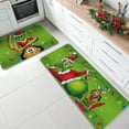 thumbnail image 5 of Christmas Kitchen Rugs Set of 2, Green Xmas Max Dog Kitchen Mats Decor, Funny Holiday Floor Door Mat Home Decorations -17x29 and 17x47 Inch, 5 of 6