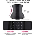 thumbnail image 2 of YIANNA Long Torso Waist Trainer for Women Latex Underbust Waist Corsets Cincher Hourglass Body Shaper Black-2XL, 2 of 7