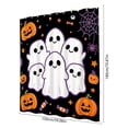 thumbnail image 3 of Lilixerw Halloween Shower Curtain Decoration, Cute Ghost Pumpkin Spider Printed Bath Curtain with 12 Hooks, for Bathroom, Shower Stall and Holiday Home Makeover, 70.87x59.06 inch, 3 of 6