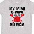 thumbnail image 4 of Inktastic Mimi and Papa Love Me Crab Boys or Girls Toddler T-Shirt, 4 of 5