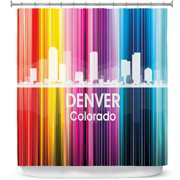 Shower Curtains 70" x 84" from DiaNoche Designs by Angelina Vick - City II Denver Colorado