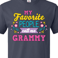 thumbnail image 4 of Inktastic My Favorite People Call Me Grammy with Flowers T-Shirt, 4 of 5