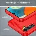 thumbnail image 6 of for Samsung Galaxy A14 5G case,Galaxy A14 case with HD Screen Protector,Fashion Shock-Absorption Flexible TPU Bumper Soft Rubber Protective Phone Case Cove for Samsung Galaxy A14 5G, Red, 6 of 17