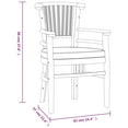 thumbnail image 4 of vidaXL 3 Piece Garden Dining Set Solid Wood Teak, 4 of 5