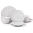 thumbnail image 1 of Lenox 884531 Chelse Muse Fleur White 12-Piece Dinnerware Set, 1 of 1