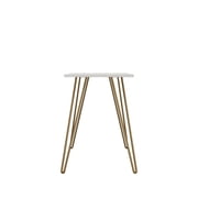 Ameriwood Home Owen Writing Desk, White & Gold