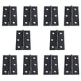 thumbnail image 1 of 20 bisagras pequeñas para puerta de acero inoxidable, bisagras plegables a tope, muebles para el hogar, bisagras para puerta de gabinete de piano con tornillos de acero inoxidable (negro, 2 pulgadas), 1 of 5
