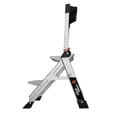thumbnail image 2 of Little Giant Ladders Jumbo Step 2-Step 2 foot Taburete de aluminio tipo 1AA Clasificación de peso de 375 lbs (11902) Plata, 2 of 5