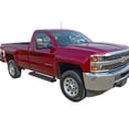 thumbnail image 2 of 2007-2018 Chevy Silverado/ GMC Sierra 1500 Regular Cab\ 2007-2019 2500 HD/3500 HD Regular Cab (Not For 07 Classic Model) Black Finish 5 Inch Door to Door Side Bar Side Step Running Board, 2 of 2