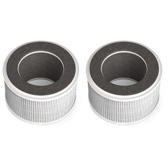 Nispira 3-in-1 True HEPA Air Filter with Activated Carbon Filter Replacement Compatible with Homelabs Ionic Mini Air Purifier, 2 Units