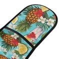 thumbnail image 2 of Dailycode Double Sided Oven Mitt with Loop Heat Resistant Kitchen Long Potholders 7" x 35" Pineapple Orange Leaf Drink, 2 of 6